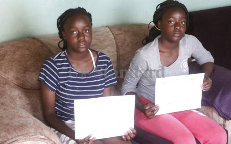 Twins who excelled in KCPE seek help to join Form One