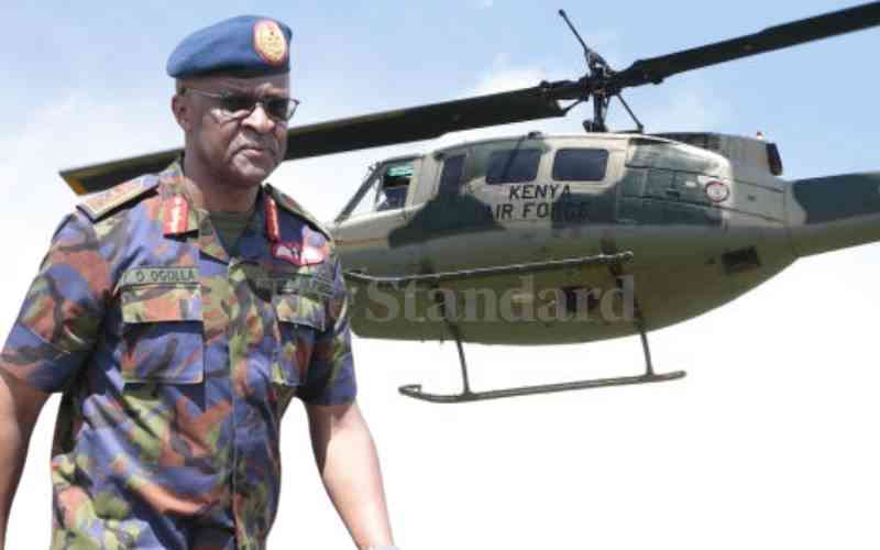 General Ogolla honoured with 19-gun salute