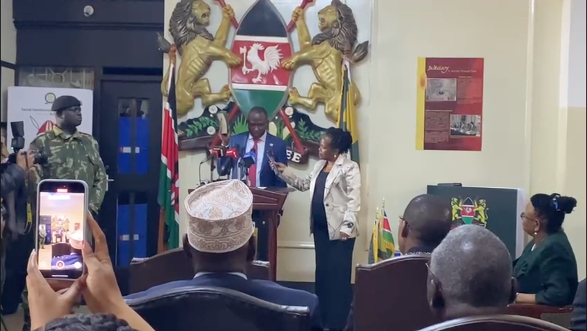 CJ Martha Koome swears in IEBC Chair Erastus Ethekon and six commissioners