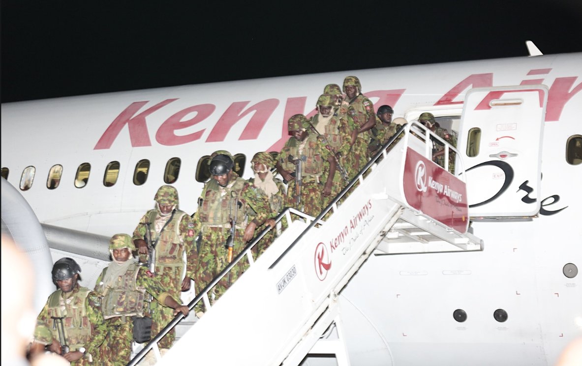 Kenya welcomes back 230 police officers from Haiti mission