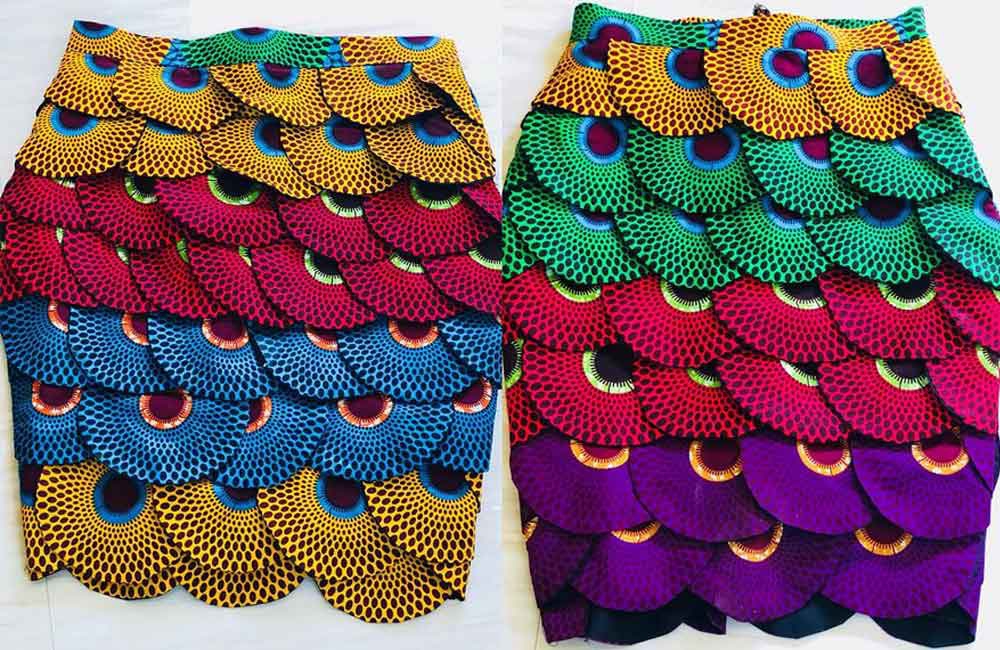 Kitenge shop skirts design