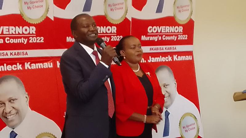 Murang'a: Jubilee picks woman running mate as Jamleck Kamau settles for consultant