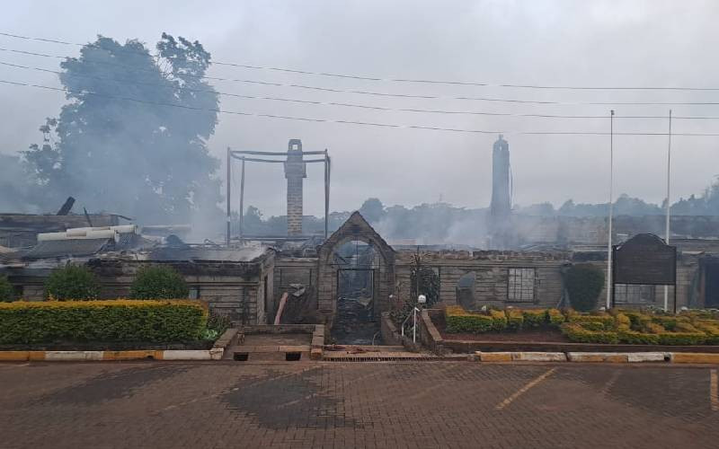 Fire engulfs Limuru Country Club