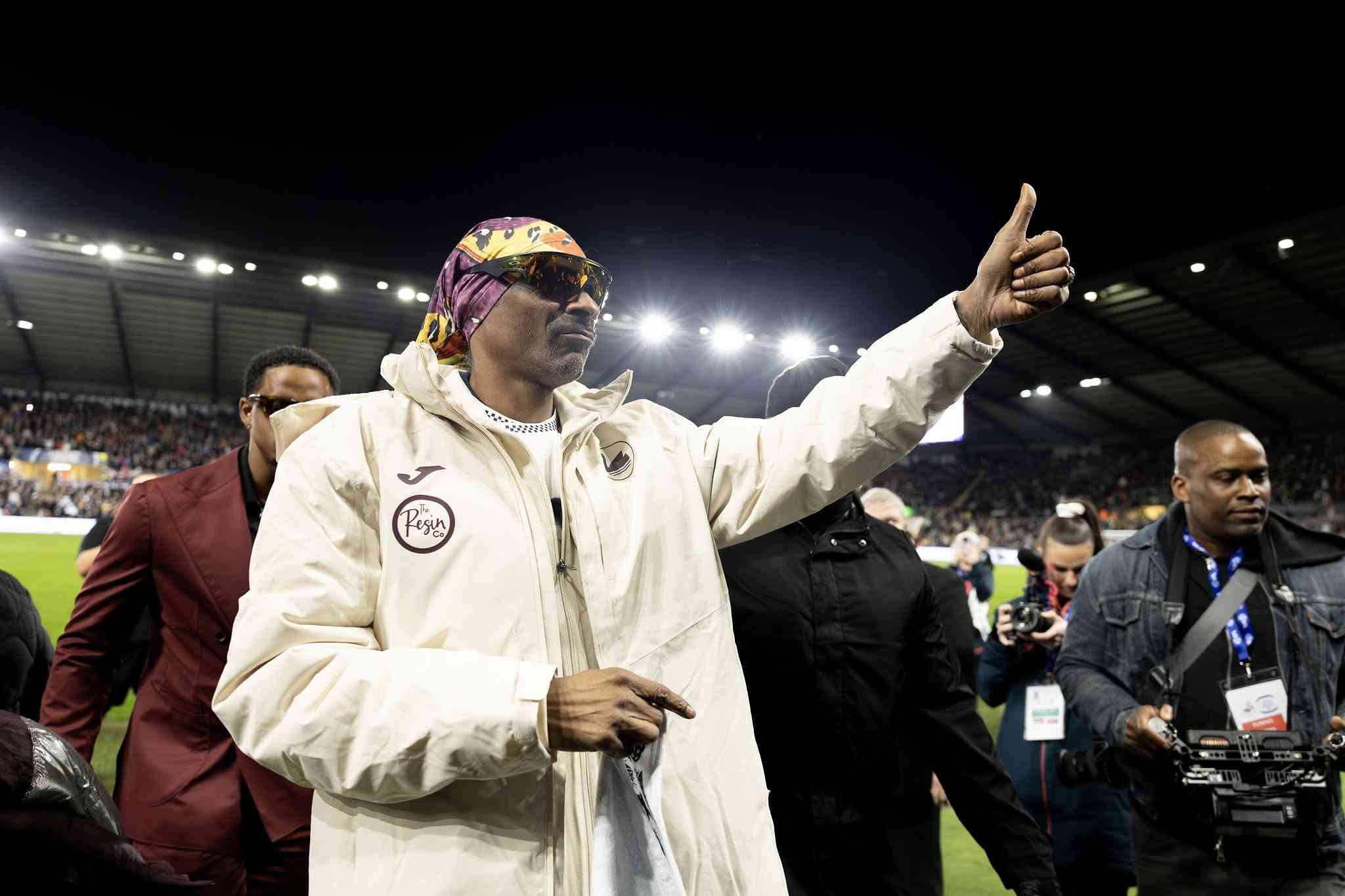 Snoop Dogg given hero's welcome in first trip to Swansea since becoming co-owner