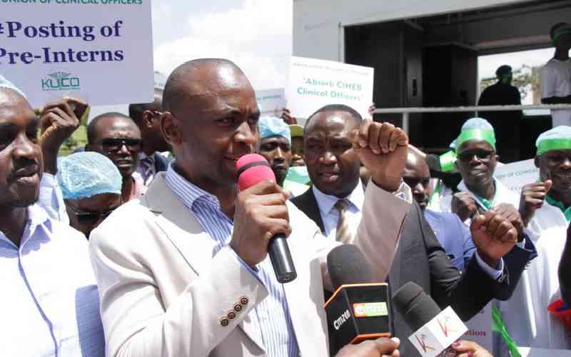 Nairobi clinicians protest against Sakaja administration over poor treatment