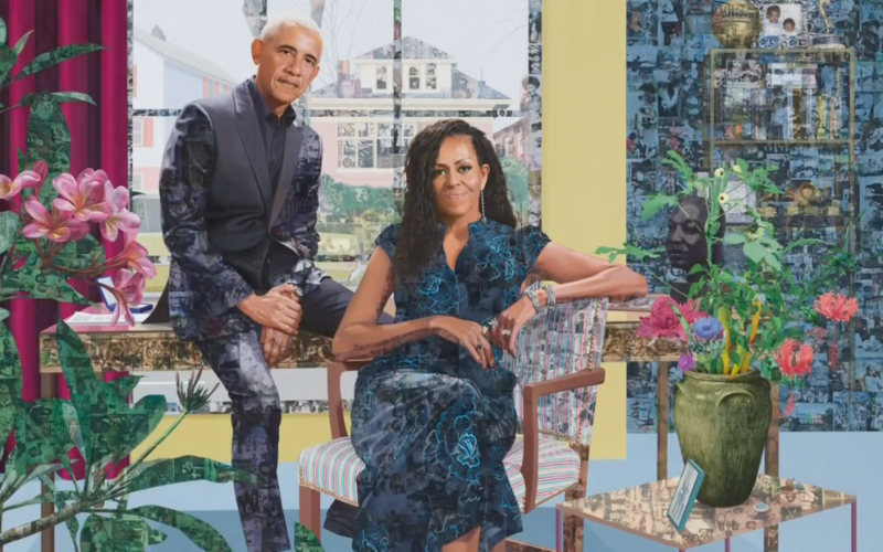 Obama Foundation unveils first official portrait of Barack and Michelle Obama