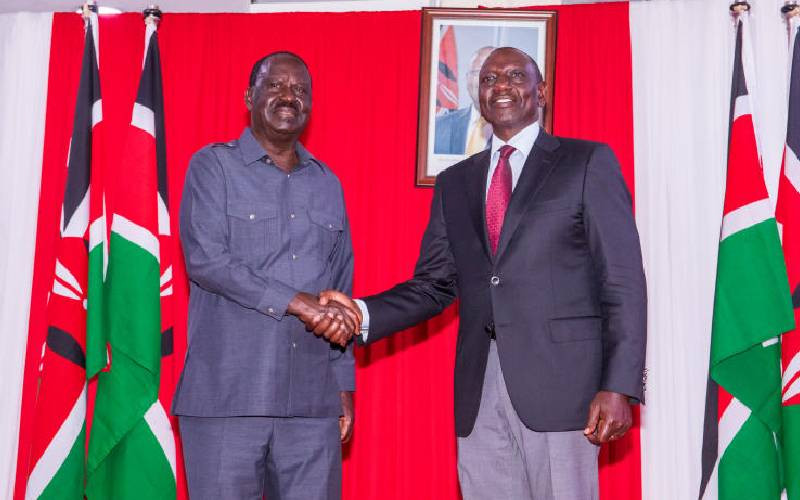 Ruto, Raila handshake is all about self-preservation, not progress