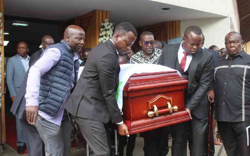 Questions over Jirongo's death raised during his requiem mass