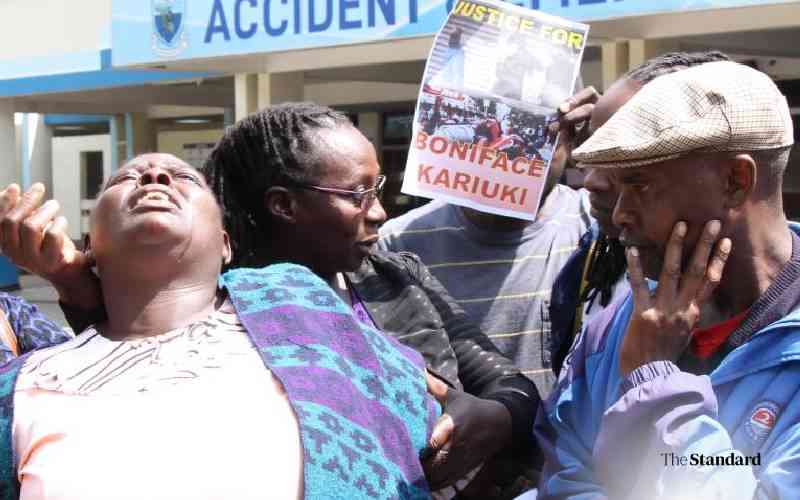 Bullet fragment still lodged in Boniface Kariuki's brain