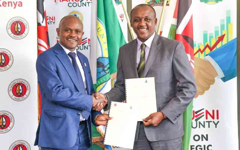 Makueni signs deal with engineers' body to fix building quality, boost safety