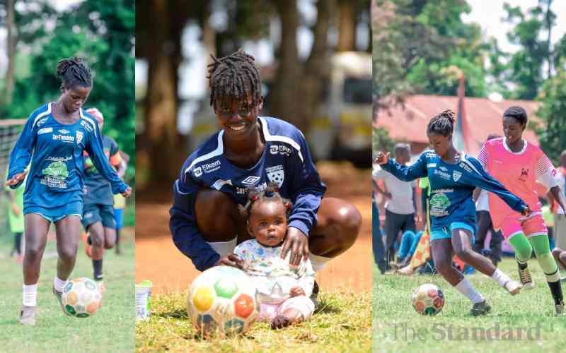 Masega, the woman who played football while six months pregnant