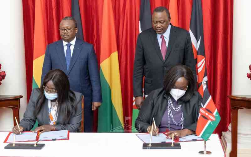 Kenya and Guinea-Bissau sign pacts to boost ties
