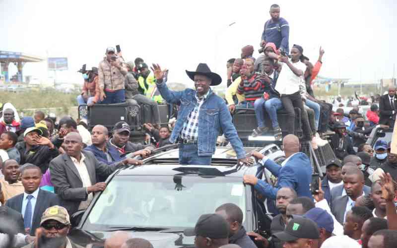 Rigathi Gachagua jets back after 43 days in the US