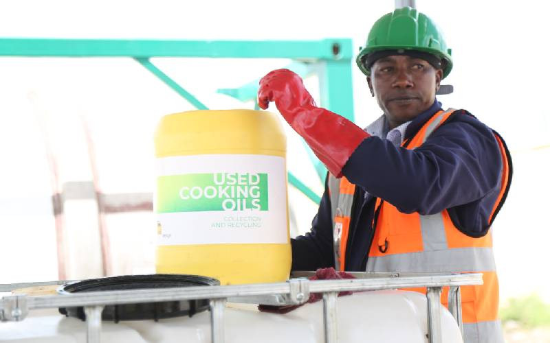 Eni Kenya: a licensed operator to collect used cooking oils