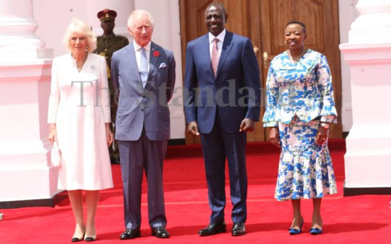 PICTURES: President Ruto receives King Charles III at State House Nairobi