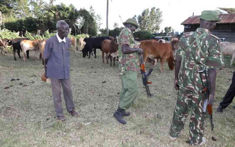Farmers protest against cattle rustling in Elgeyo Marakwet