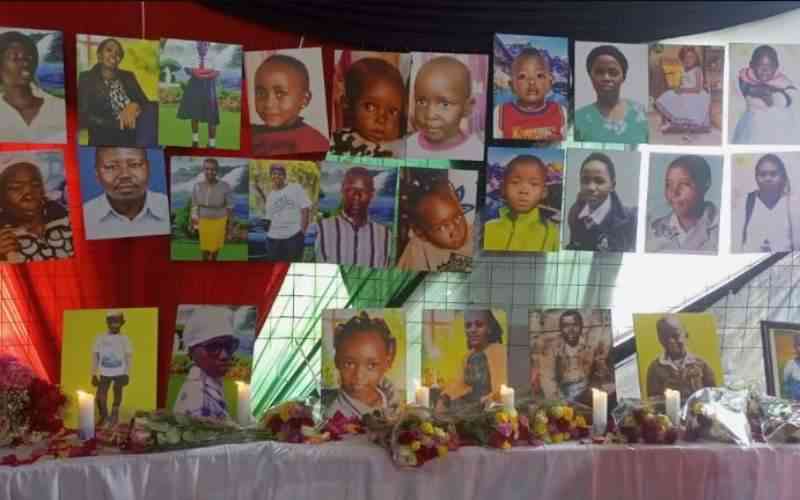 Grief as State hosts funeral service for 62 victims of Mai Mahiu tragedy