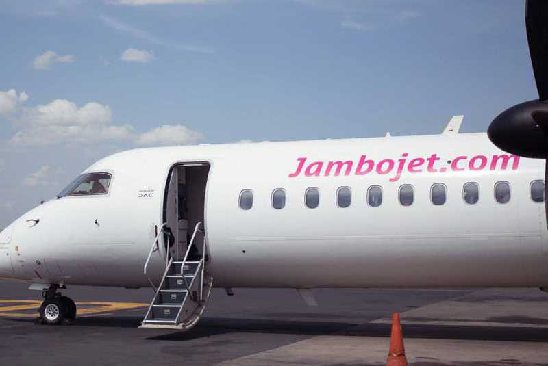 Jambojet aircraft damaged in m...