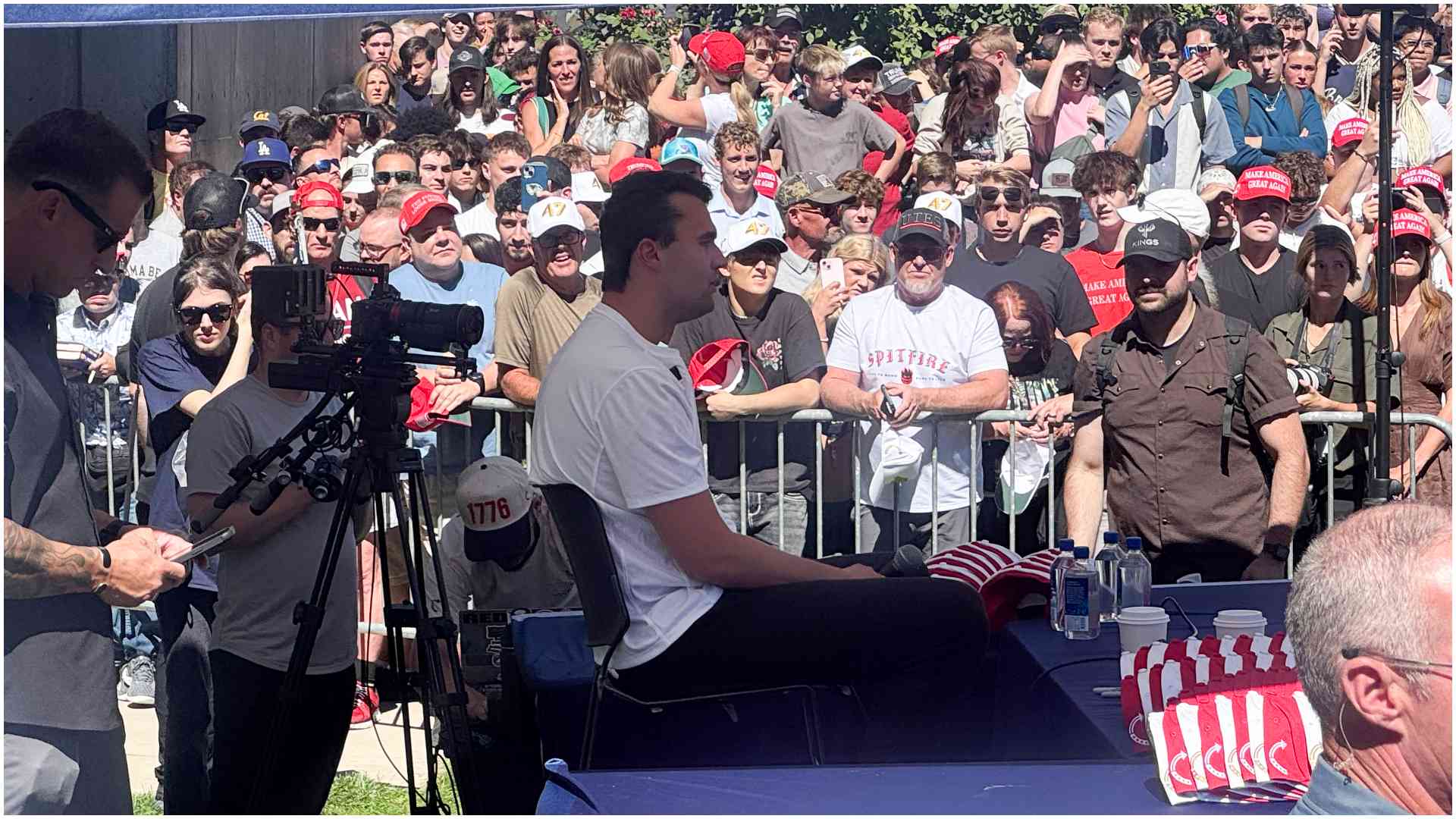 Charlie Kirk: Chilling video shows moment American political activist was shot dead