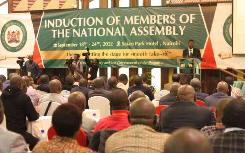PHOTOS: MPs taken through induction at Safari Park Hotel