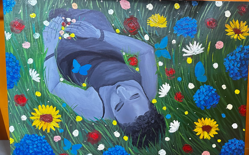 Geospatial engineer turned self-taught artist, Christine Chege finds joy on canvas