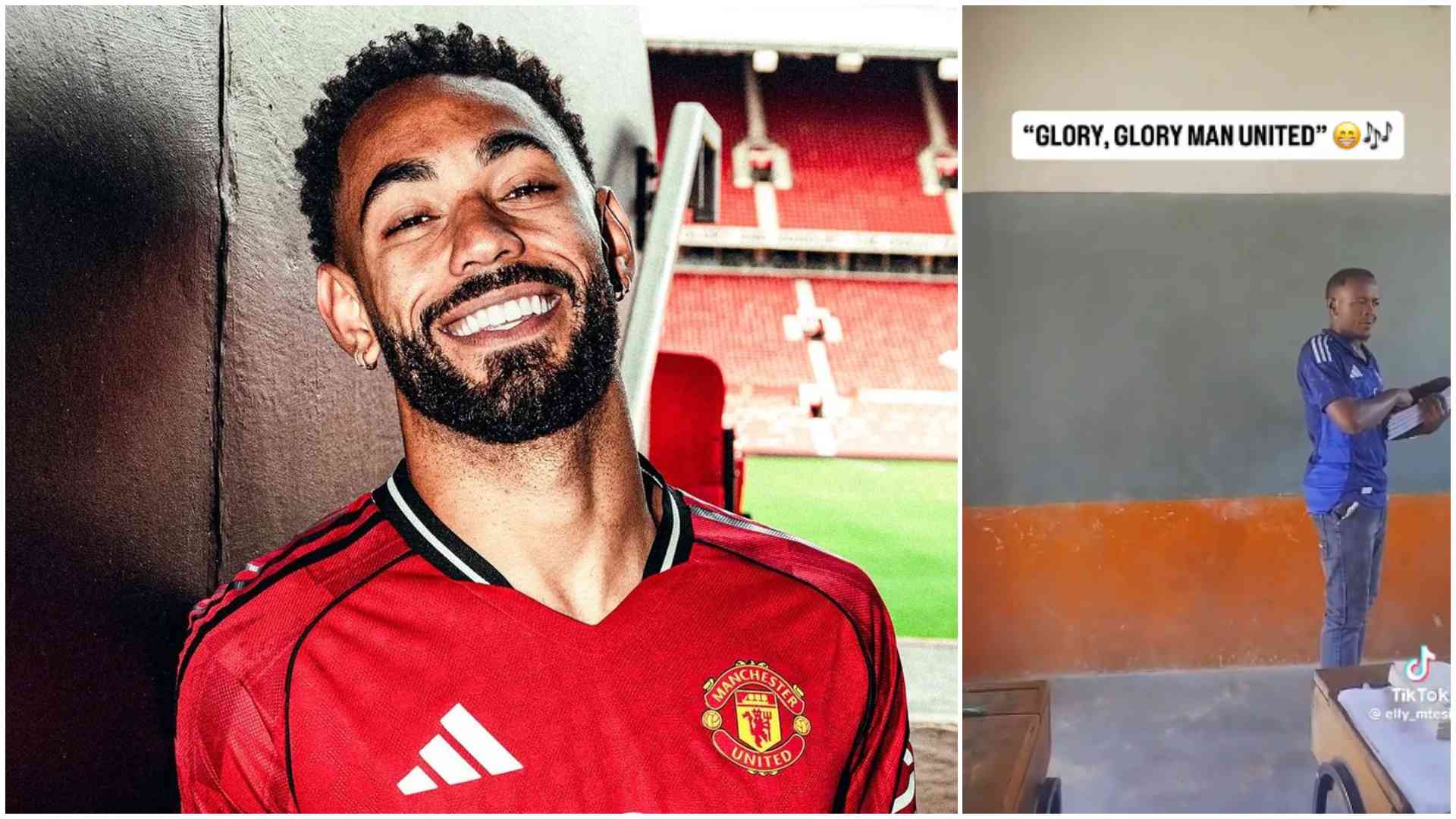 Man United's Matheus Cunha shows love to Kenya as journalist shares clip of pupils, teacher singing 'GGMU'