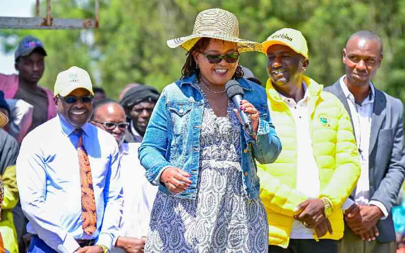 Waiguru drums support for UDA's Muchina ahead of Ol Kalou by-election