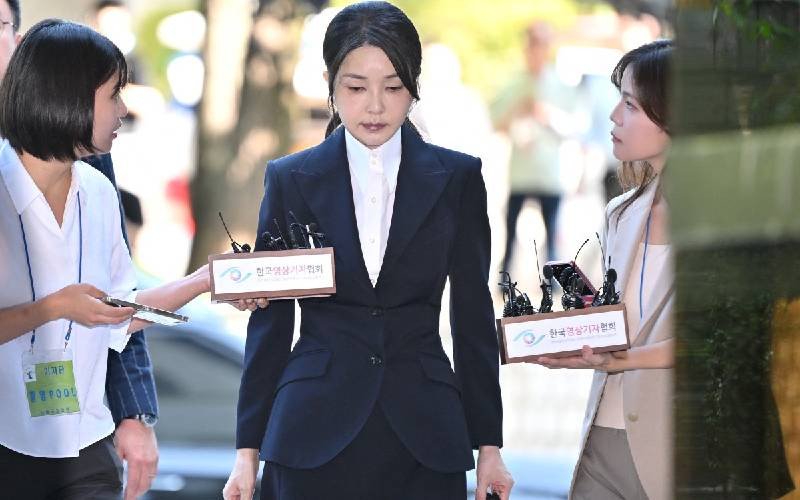 South Korea's ex-first lady Kim arrested