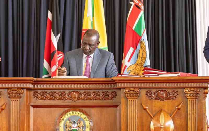 Ruto enacts laws to tame gambling, restructure road agencies