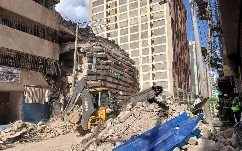 Rescue operation ongoing after 13-storey building collapses in Eastleigh