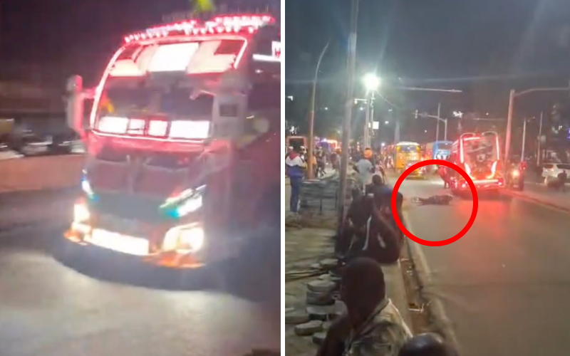 Video shows moment man fell off speeding 'nganya' during hyped launch