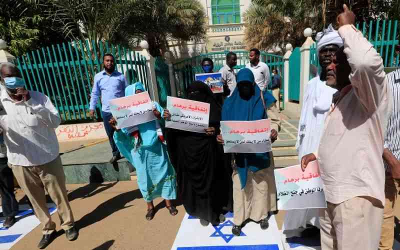 Proposed Sudan-Israel peace deal triggers protest in Khartoum