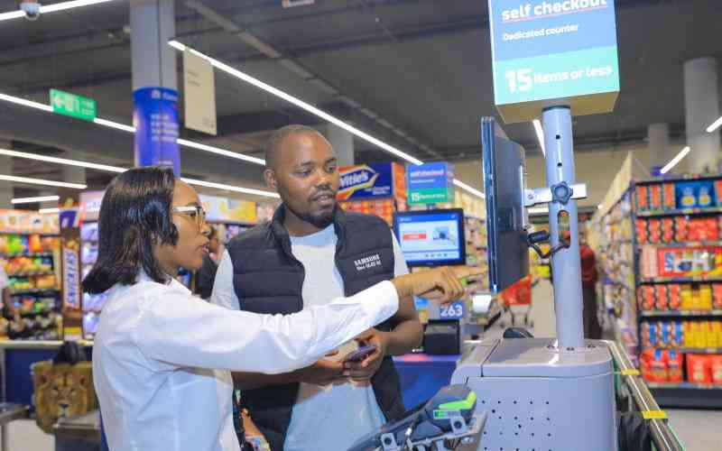 Supermarket launches self-checkout service