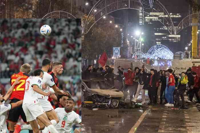 Riots in Belgium after Morocco win at World Cup