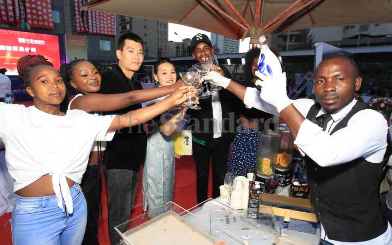 Pomp and color as China launches its popular drink in Kenya