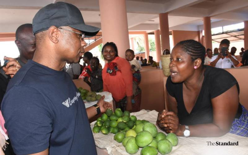 Malindi market traders protest...