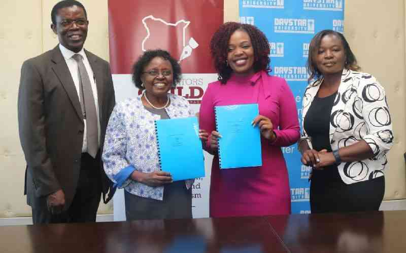 Editor's Guild, Daystar University sign partnerships MoU
