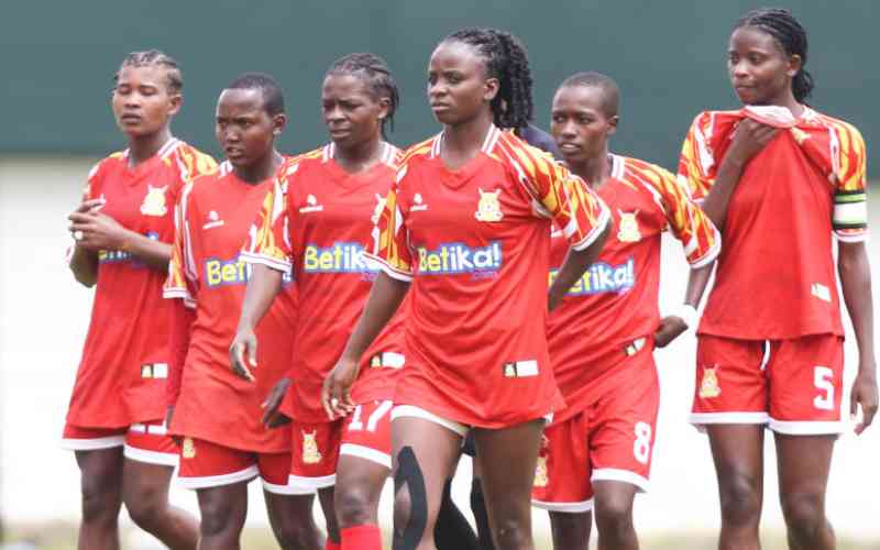 Champs Kenya Police Bullets tackle Zetech Sparks