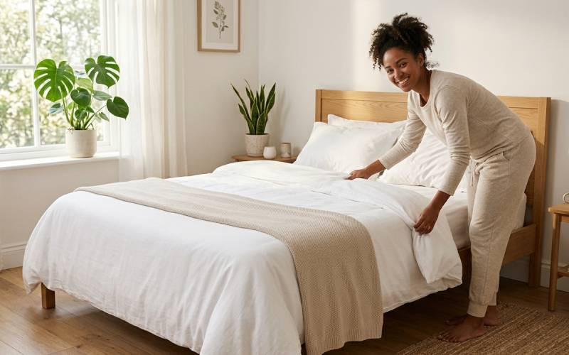 Make your bed so good you'll miss it all day