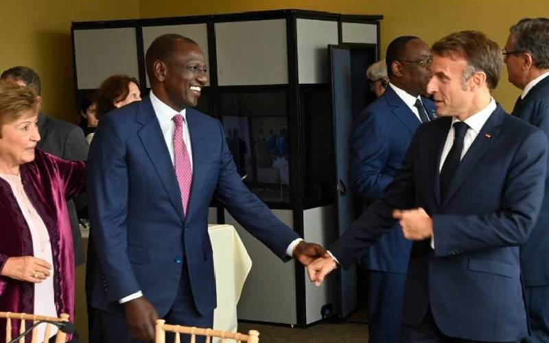 Civil society groups protest Africa-France summit in Nairobi