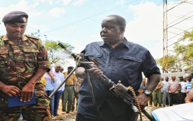 Fred Matiang'i: 200 guns, 3,000 bullets recovered from Marsabit residents