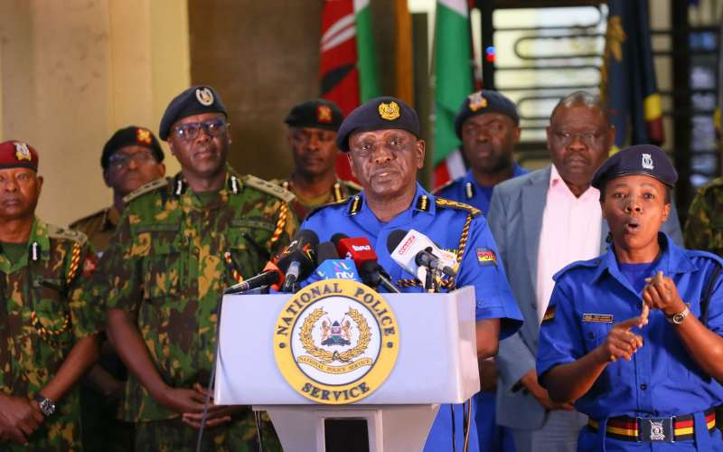 IG Kanja condemns attacks on police stations, officers