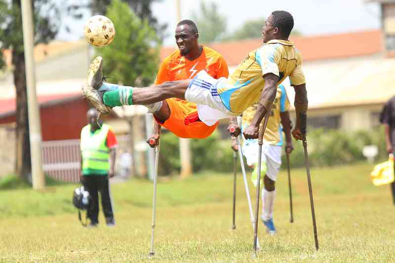 Nairobi lifts amputee football trophy
