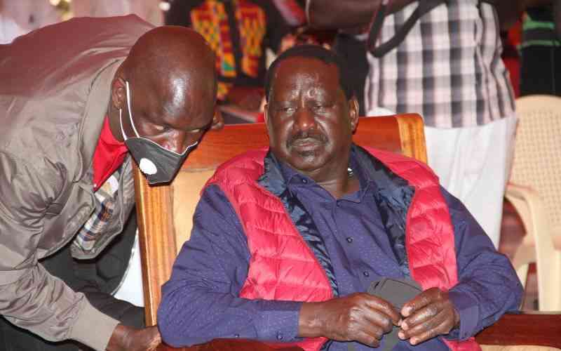 Raila's bodyguard, spokesman arrested, Phillip Etale claims