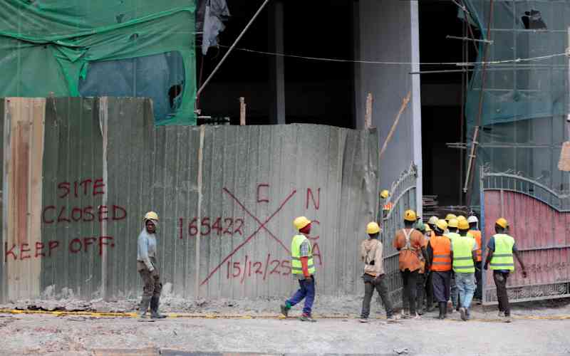 Cracks beneath another building raise safety fears