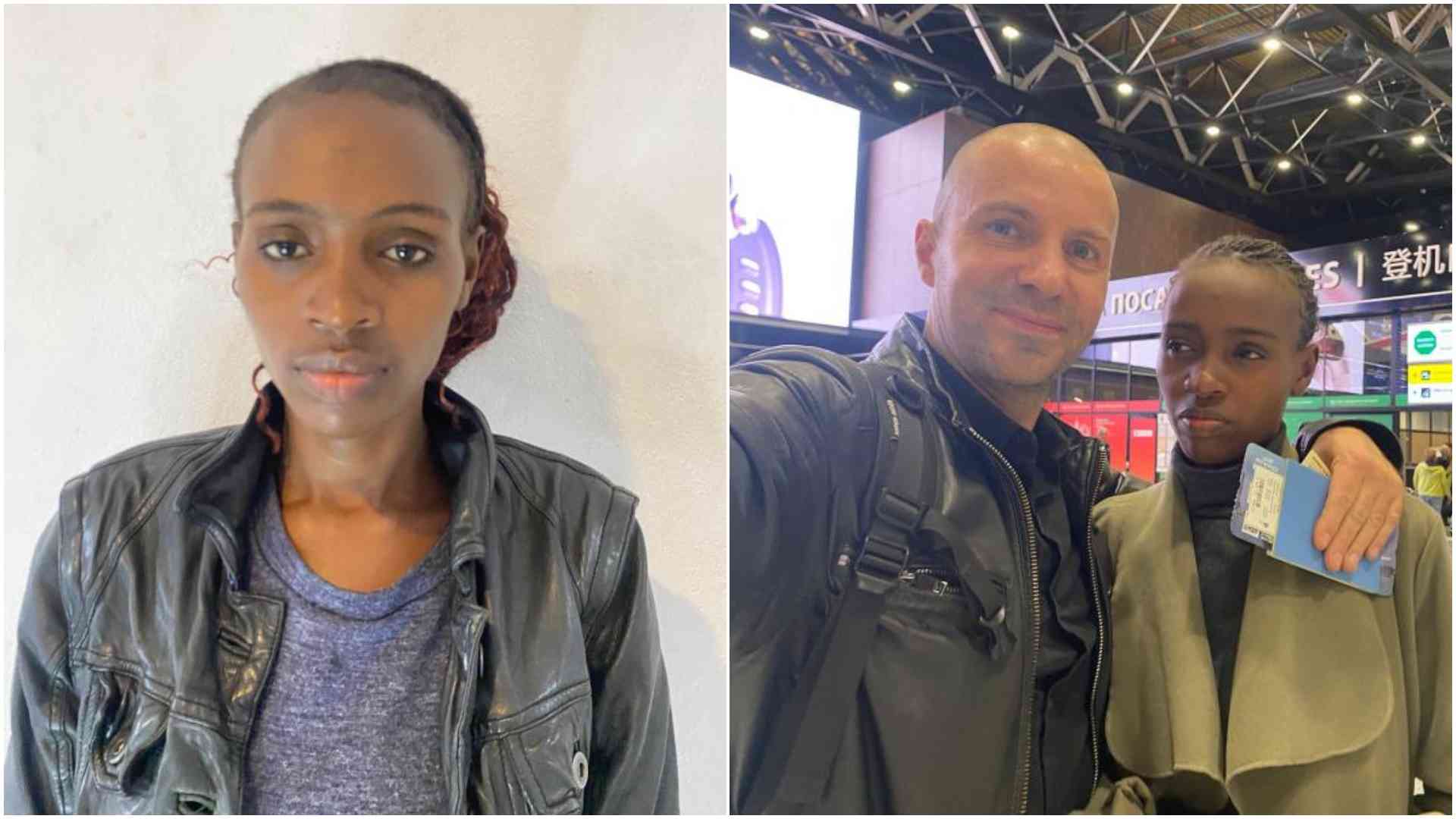 Kenyan woman pleads for help after Russian ex-lover kicks her out, takes off with baby