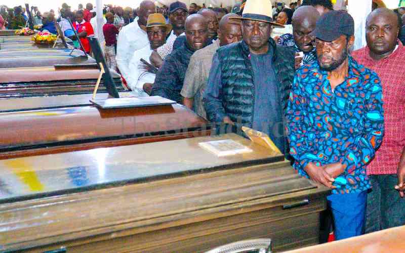 Tears and agony as 22 road accident victims are laid to rest in Nyakach