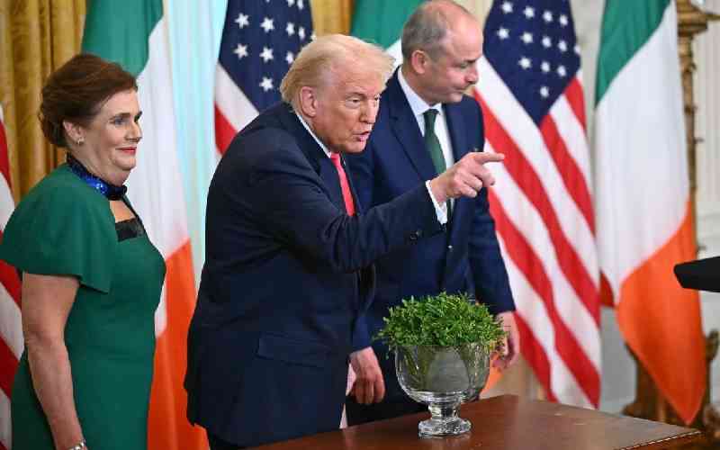 Trump blasts Ireland on trade during traditional visit