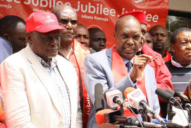Jubilee wrangles: Kega's faction expels Murathe, Kioni from Party