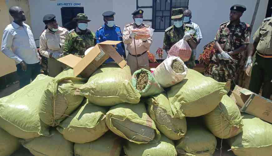 Police seize bhang worth Sh12m in Migori raid